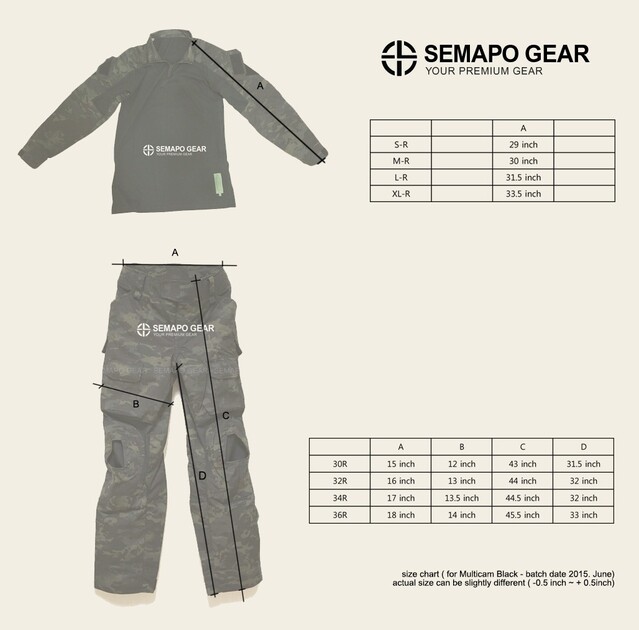 MULTICAM Tropical] 3D combat uniform SET - SEMAPO GEAR