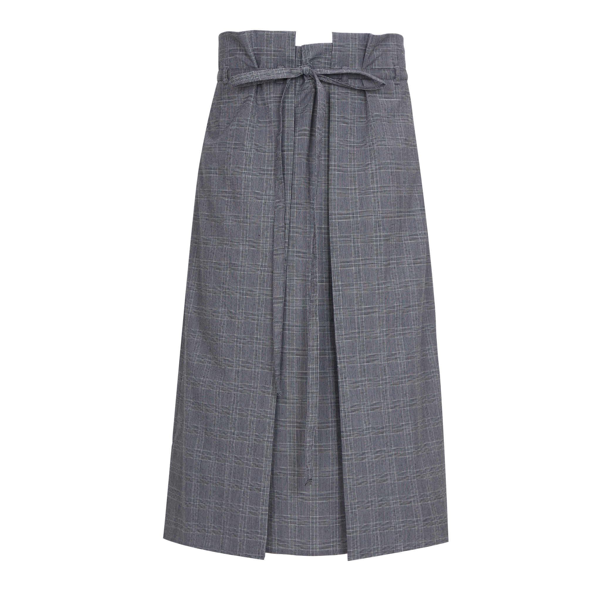 [아울렛] Bud Wrap Skirt (버드 랩 스커트) Check grey