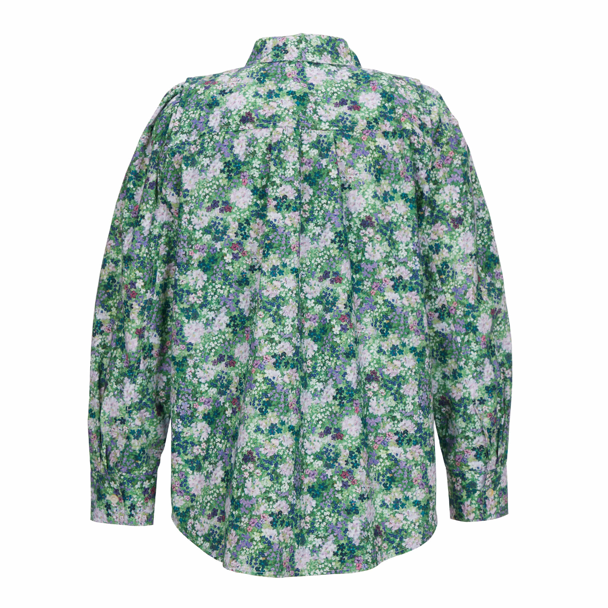 Humming double shoulder shirt (허밍 더블 숄더 셔츠) Floral