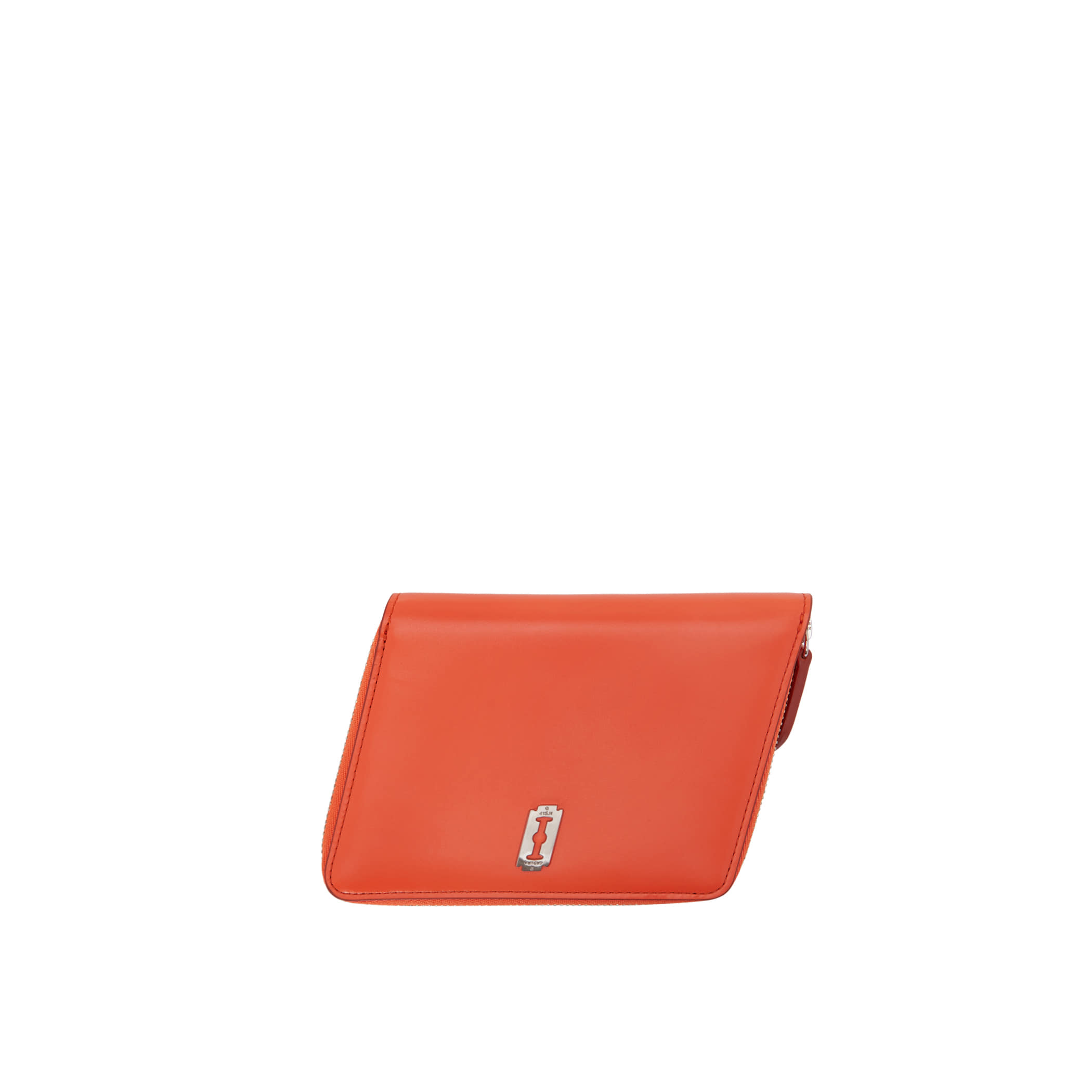 [아울렛] Mercury Square Zipper Half Wallet (머큐리 스퀘어 지퍼 반지갑) Neon Orange