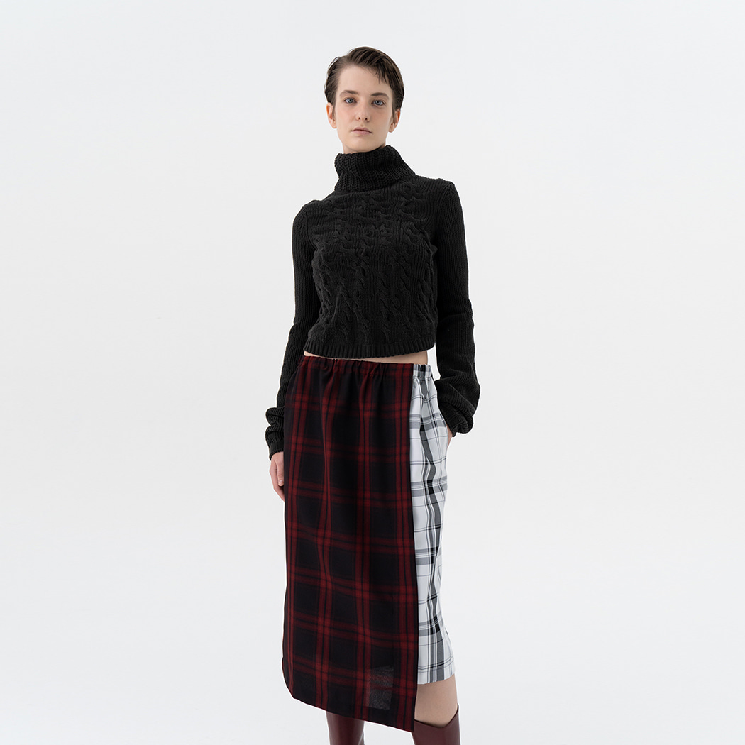 Double Patchwork Skirt (더블 패치워크 스커트) Red