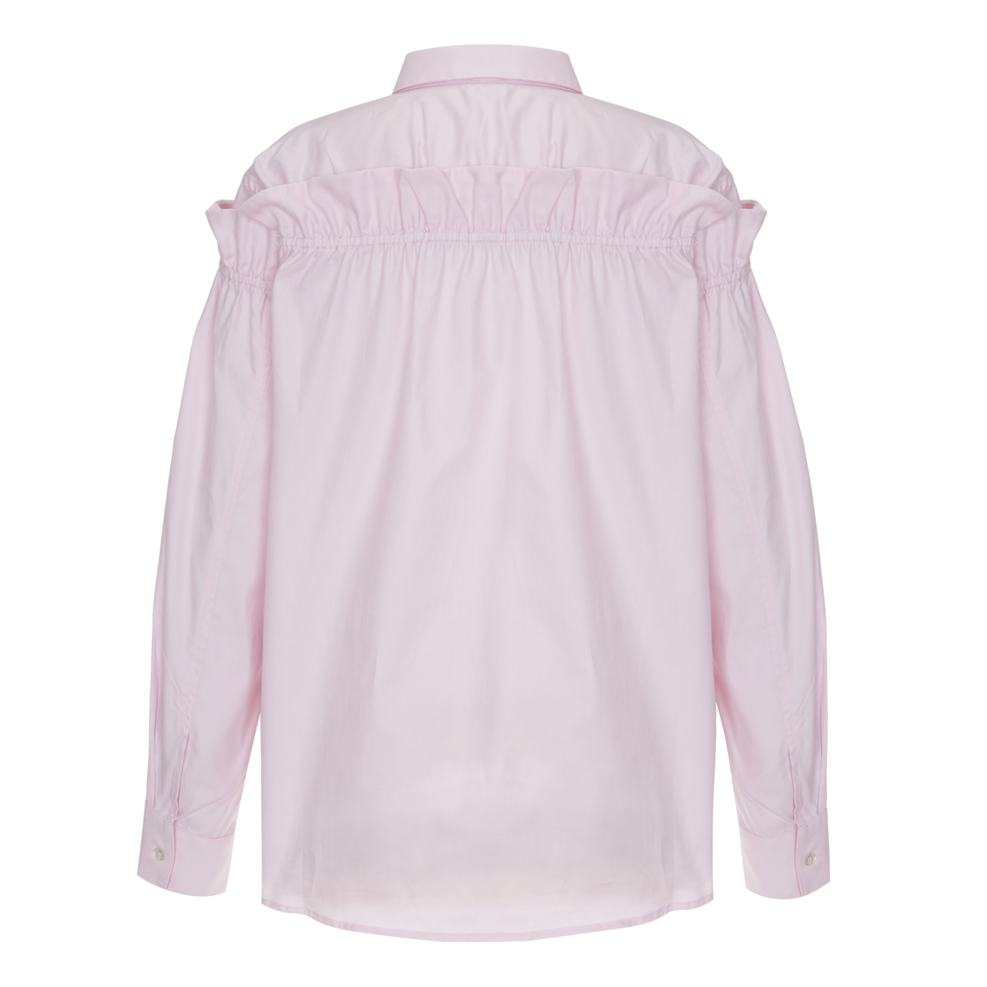 Humming Upper Pleats Shirt (허밍 어퍼 플리츠 셔츠) Pink