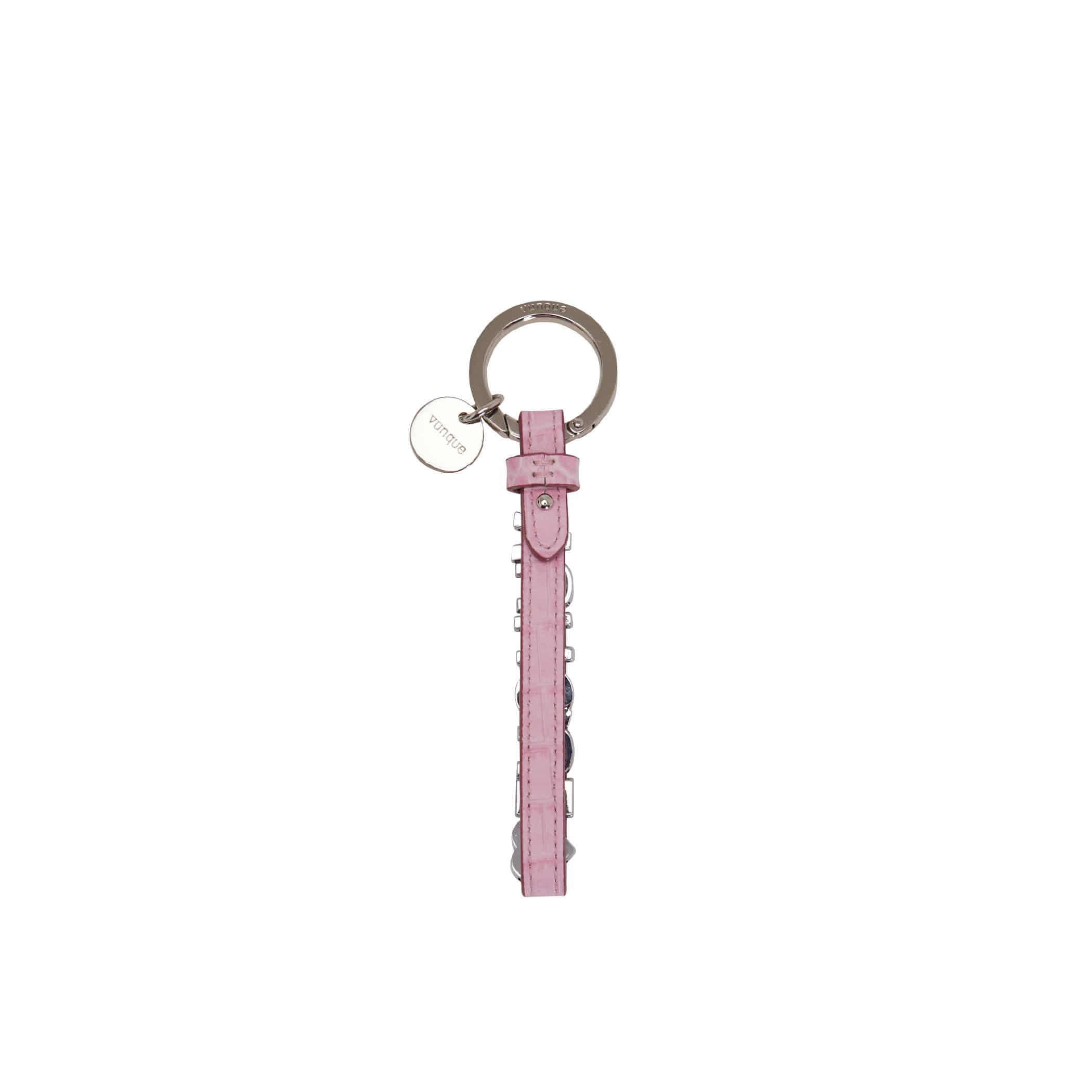 Initial Leather Charm (이니셜 레더 참) Love Pink