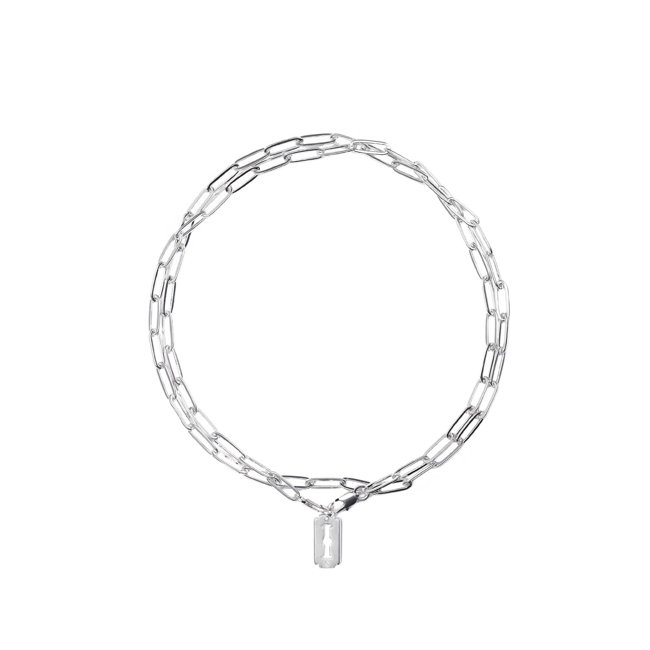 P.R.L.N (Piccolo Razor Layer Necklace) Silver
