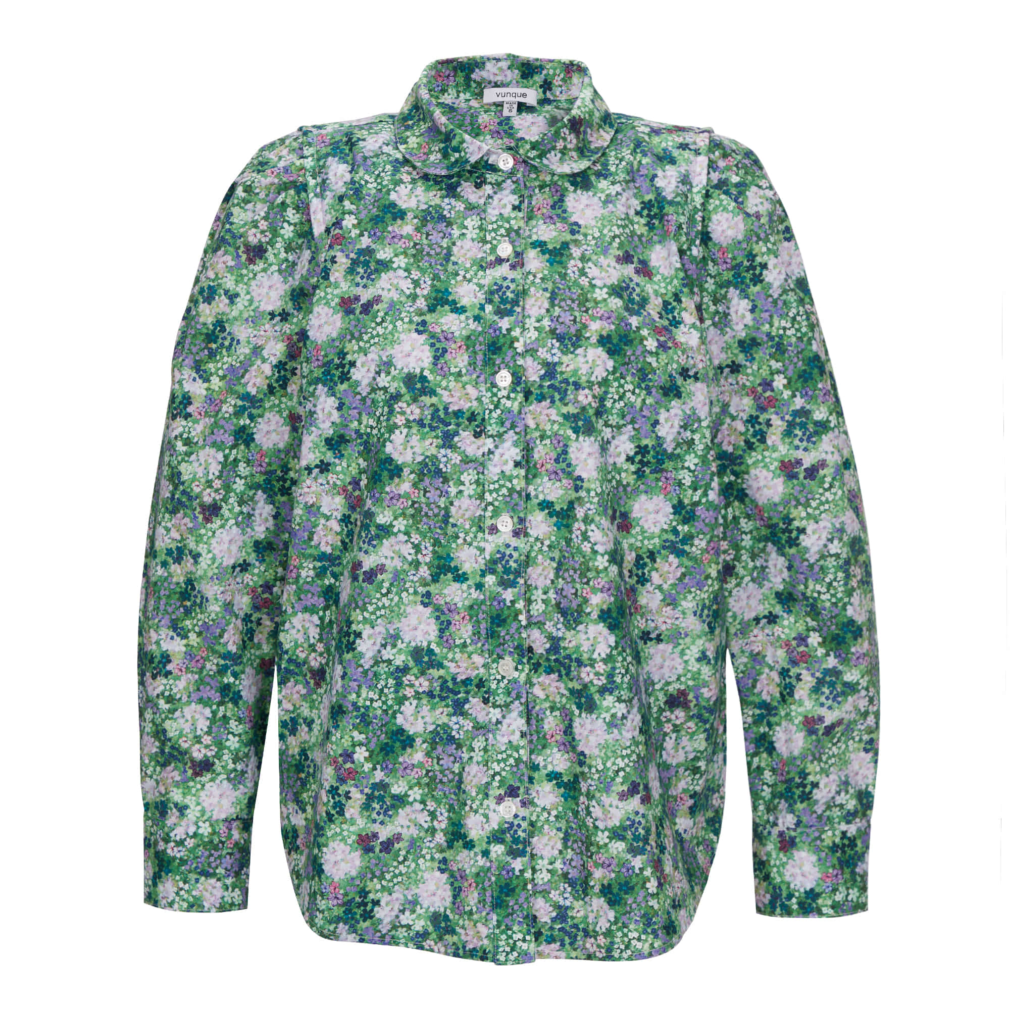 [아울렛] Humming double shoulder shirt (허밍 더블 숄더 셔츠) Floral