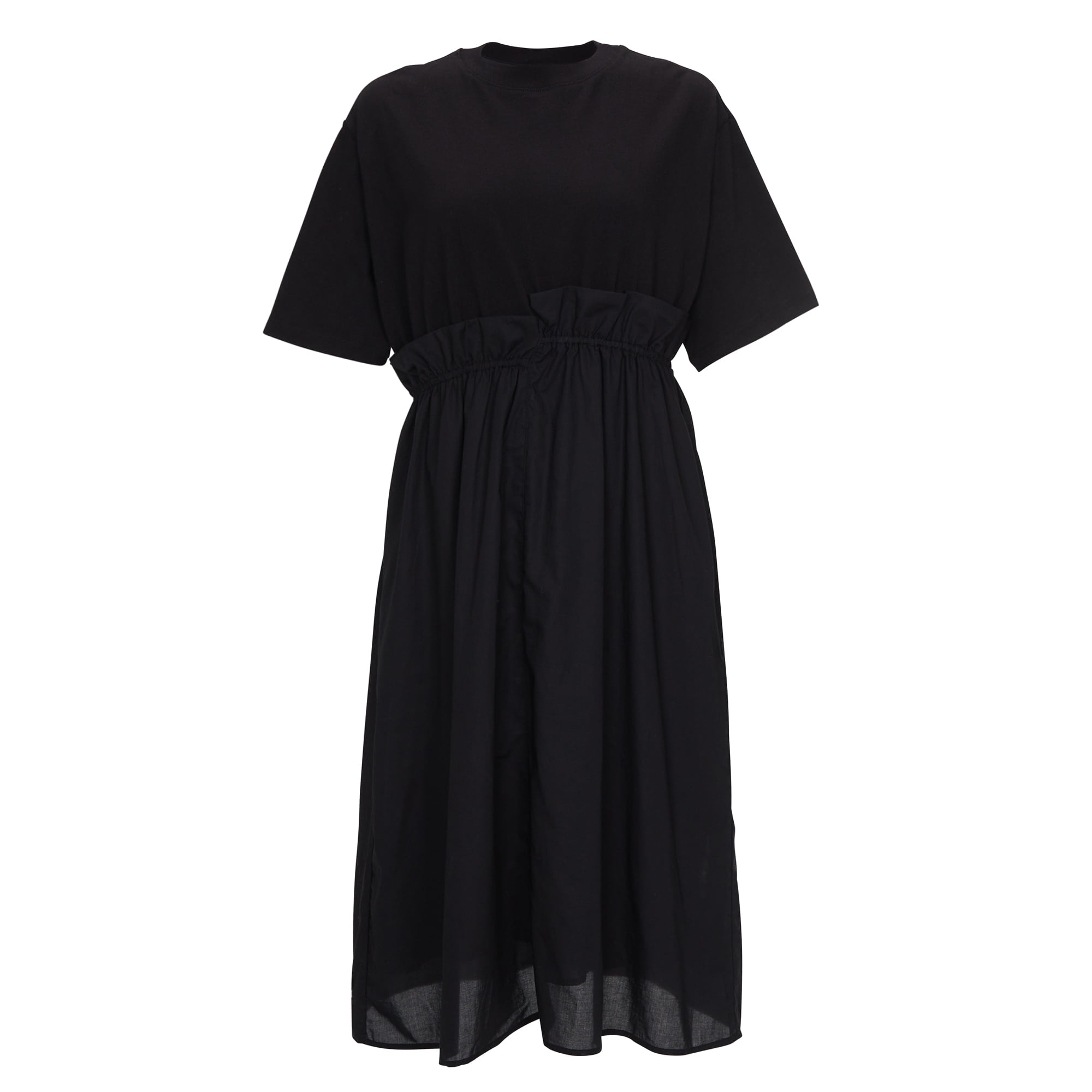 Humming Frill Short Sleeved Dress (허밍 프릴 숏 슬리브 드레스) Black