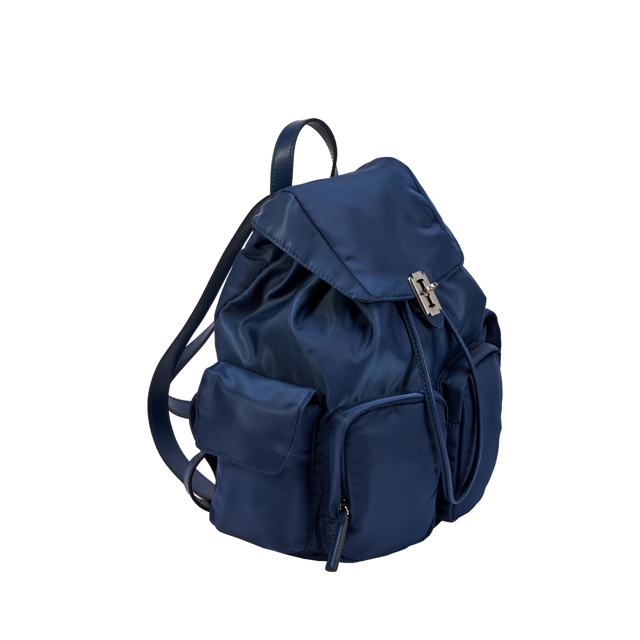 Hey Double Pocket Backpack M (헤이 더블 포켓 백팩 미듐) Navy