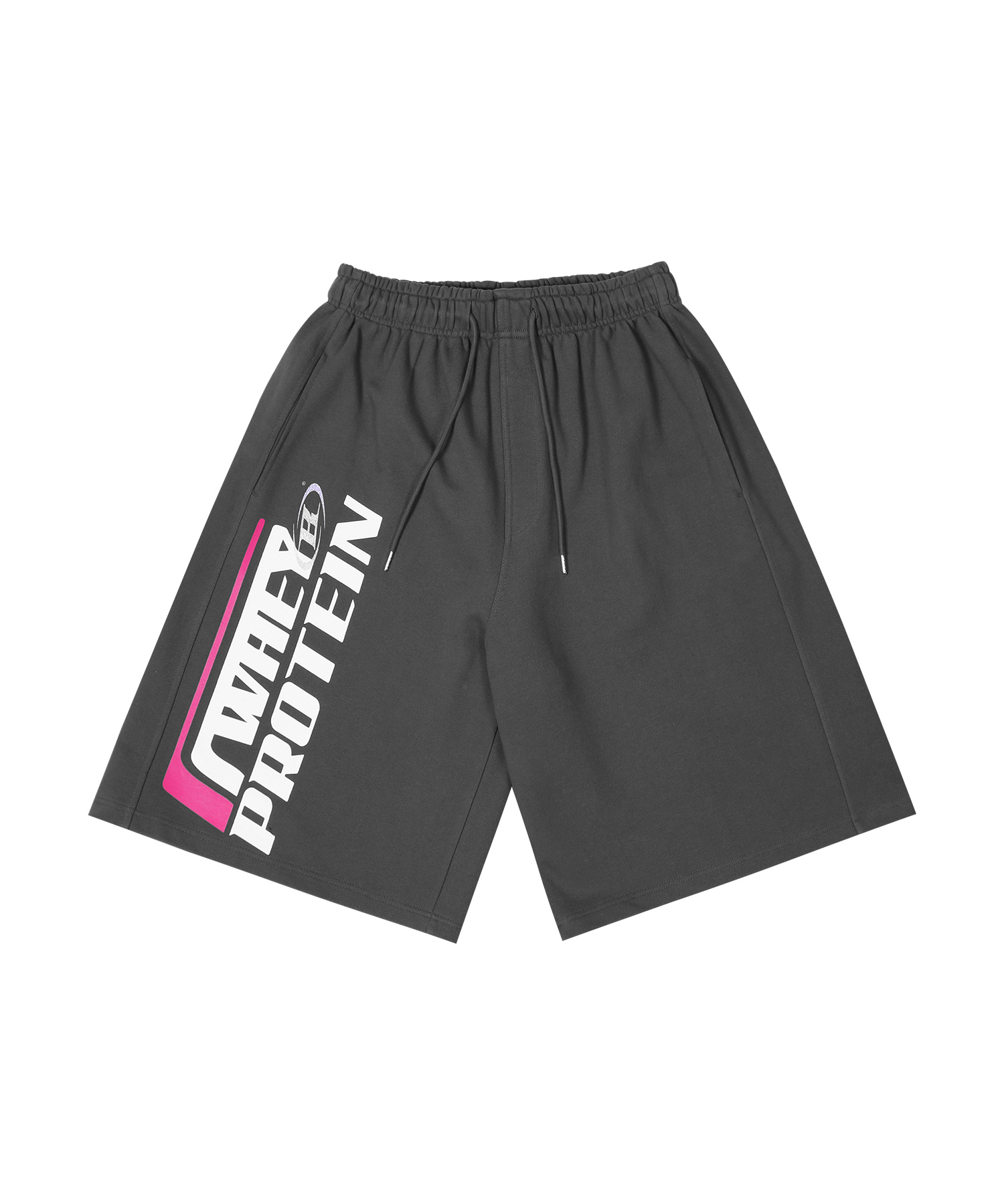 WHEY PROTEIN HALF PANTS [CHARCOAL]