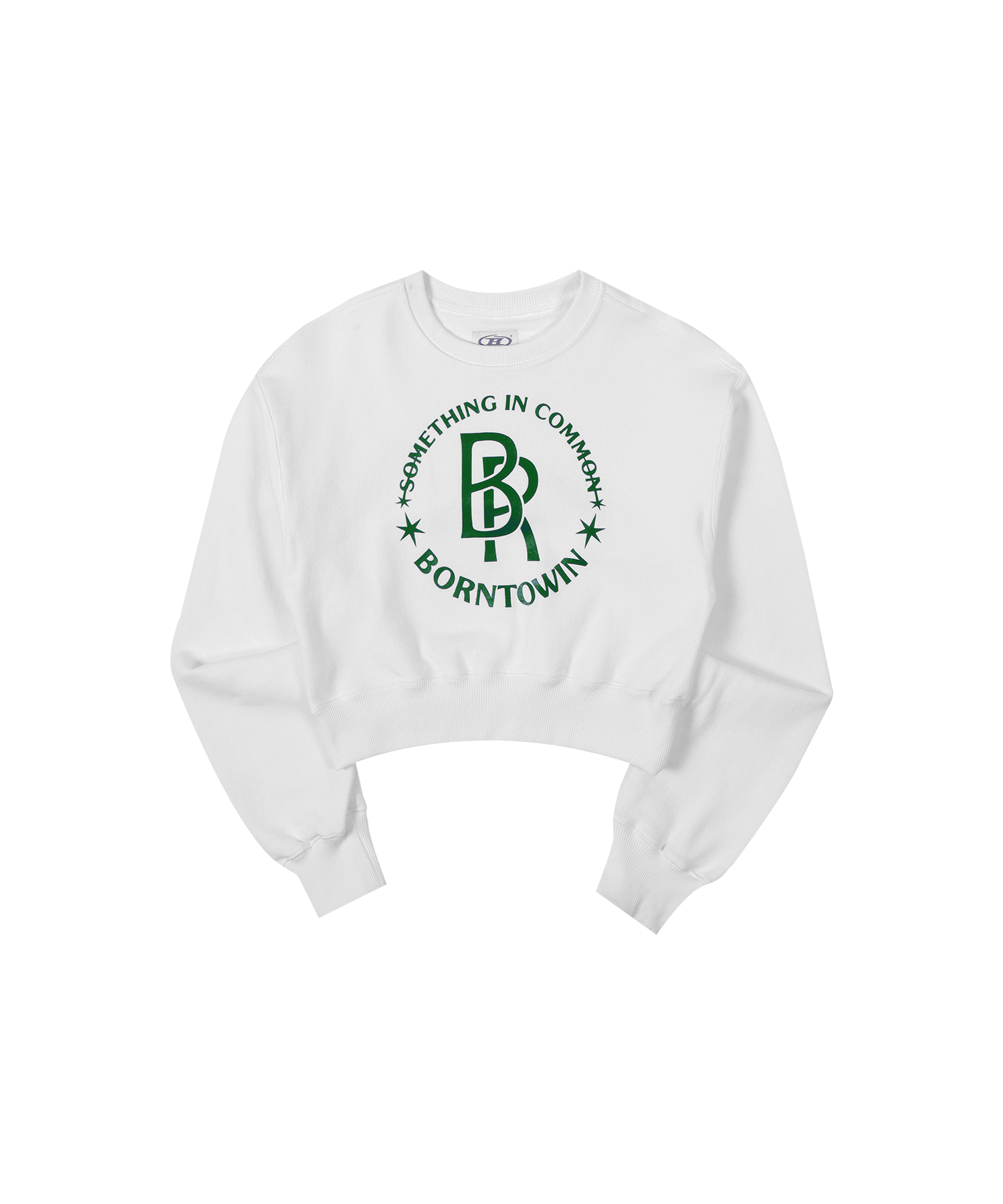 BR ARCHED CROPPED SWEATSHIRTS [IVORY]