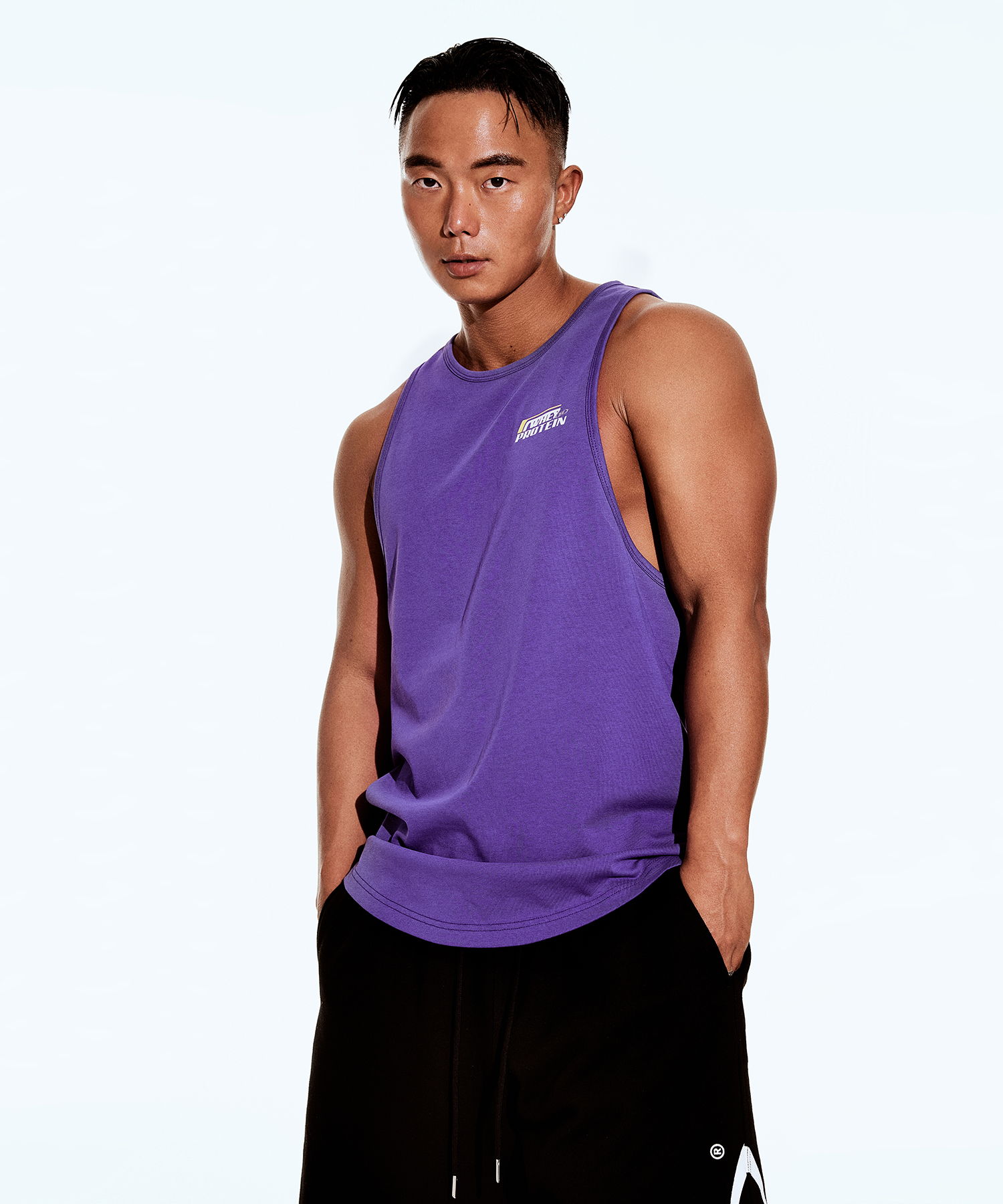 WHEY PROTEIN NEW FIT SLEEVELESS [PURPLE]