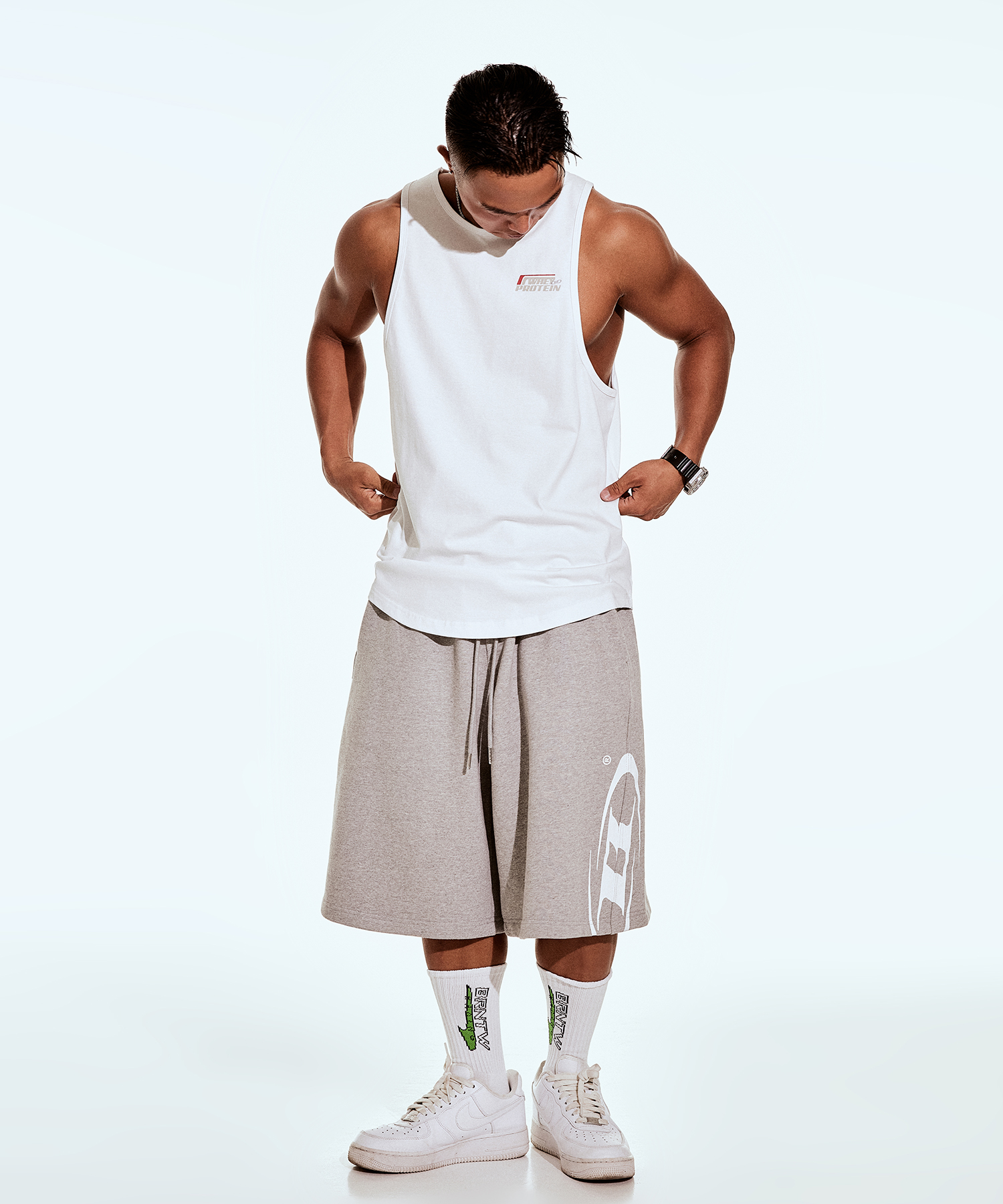 WHEY PROTEIN NEW FIT SLEEVELESS [IVORY]