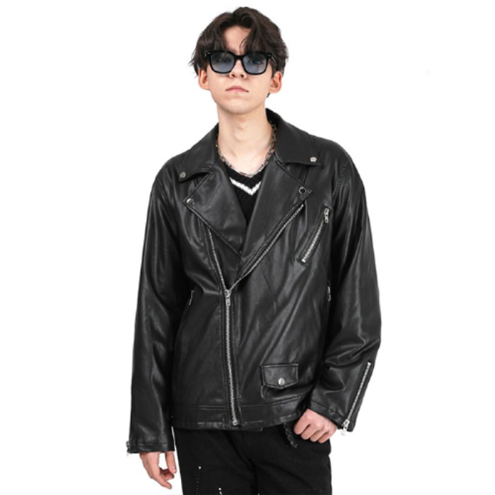 LamodeChiefLeather biker jacket (Black)