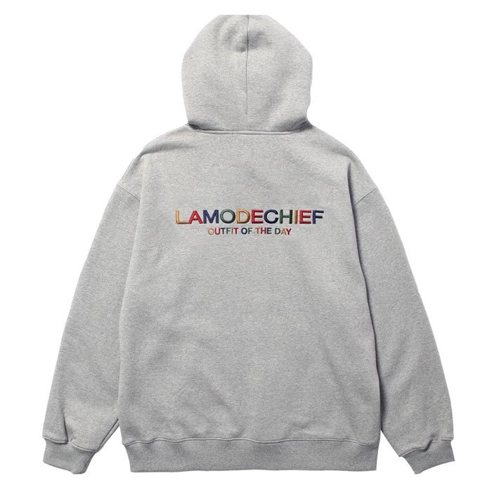 LamodeChiefLAMO logo hoodie for ootd (Gray)
