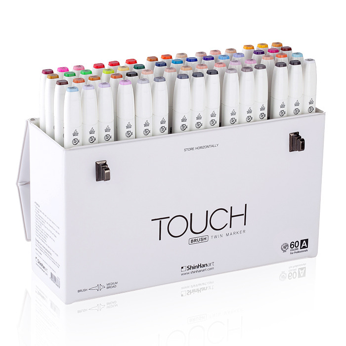 All Individual ShinHan Art Touch Twin Brush Markers List