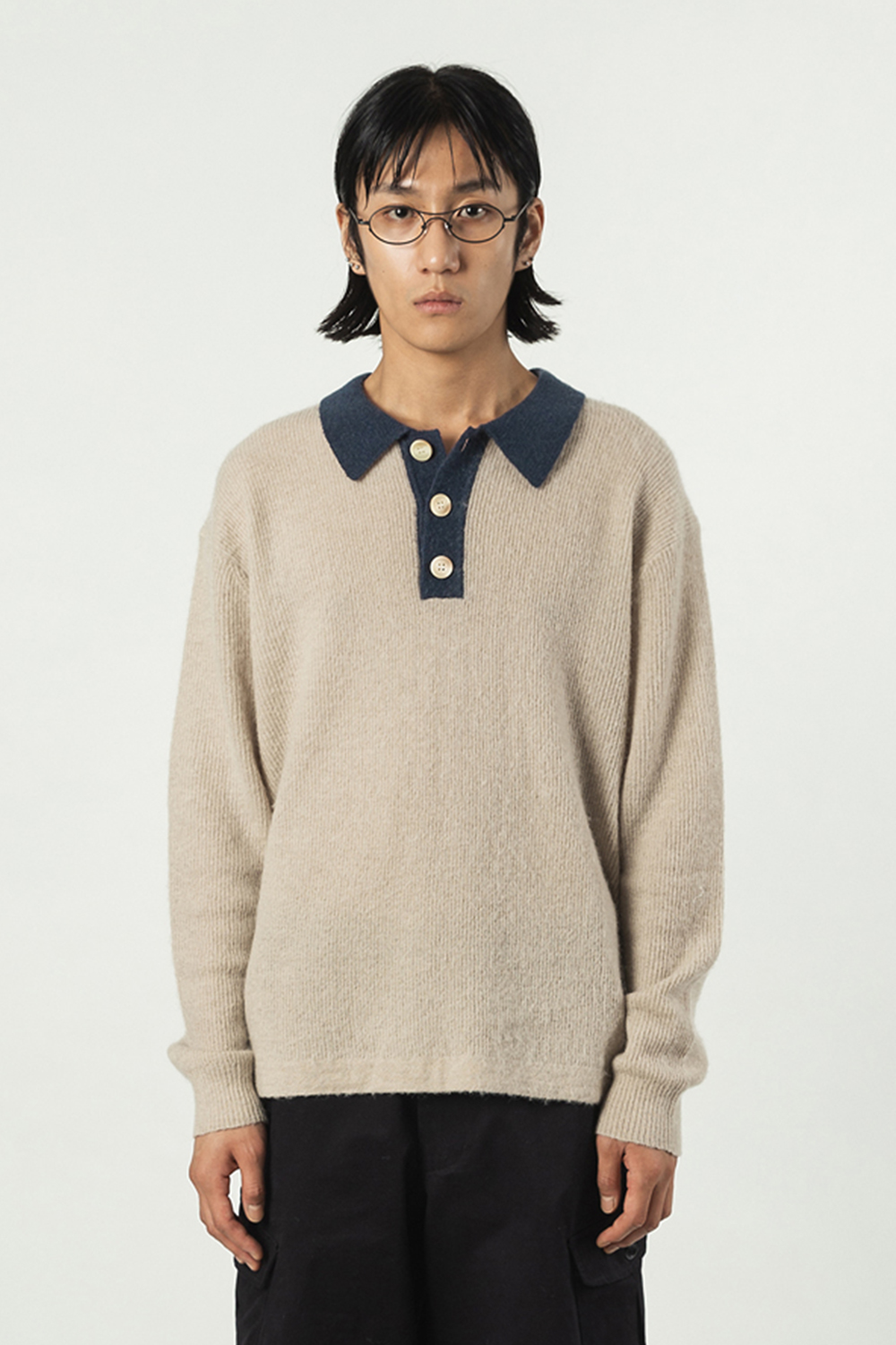 MOHAIR RUGBY KNIT (IVORY)