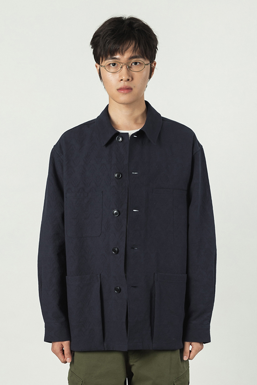 OPTICIAN JACKET (Collaboration with 미완경(美完鏡)) (NAVY)