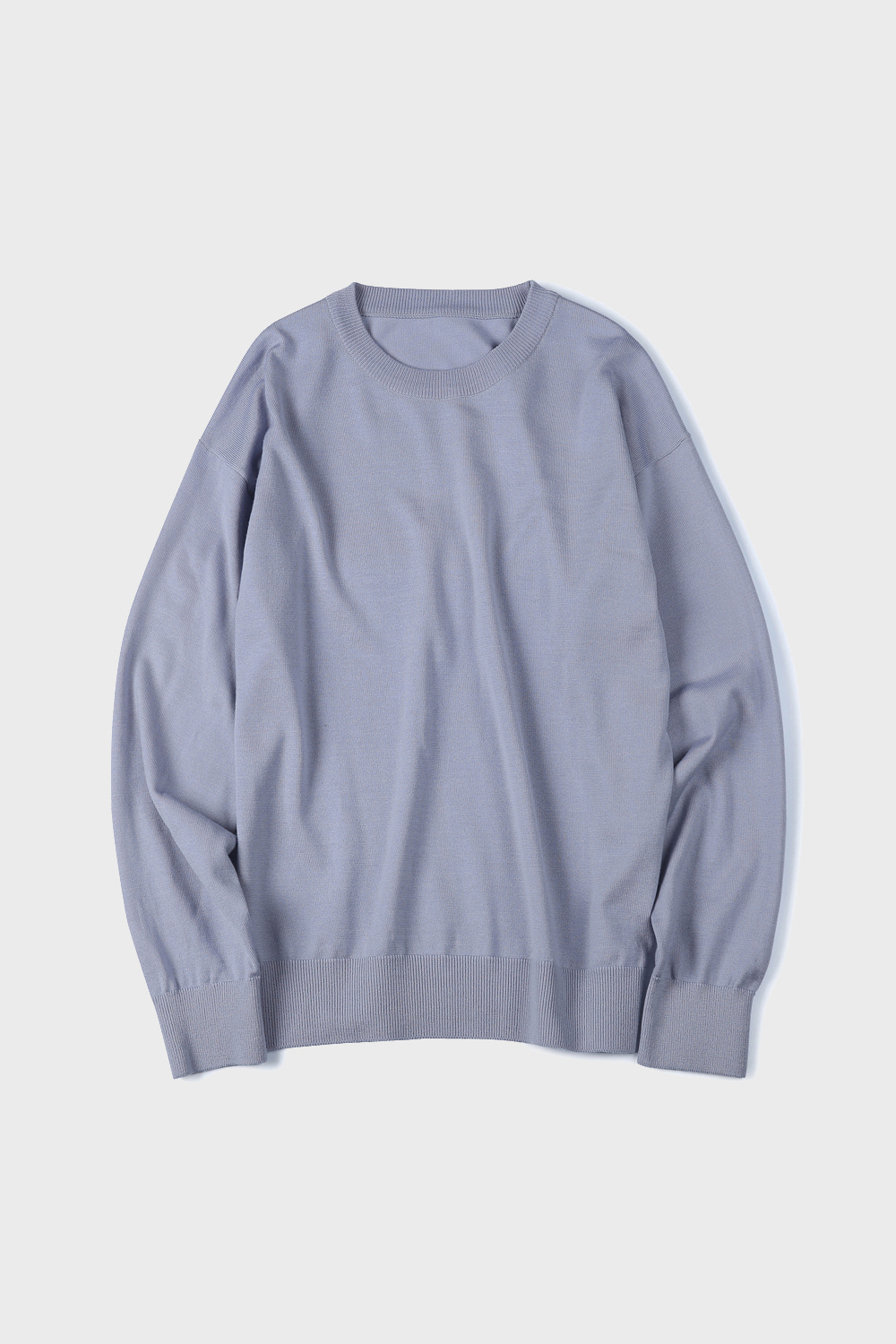 WASHABLE PURE WOOL CREW NECK KNIT (LAVENDER)