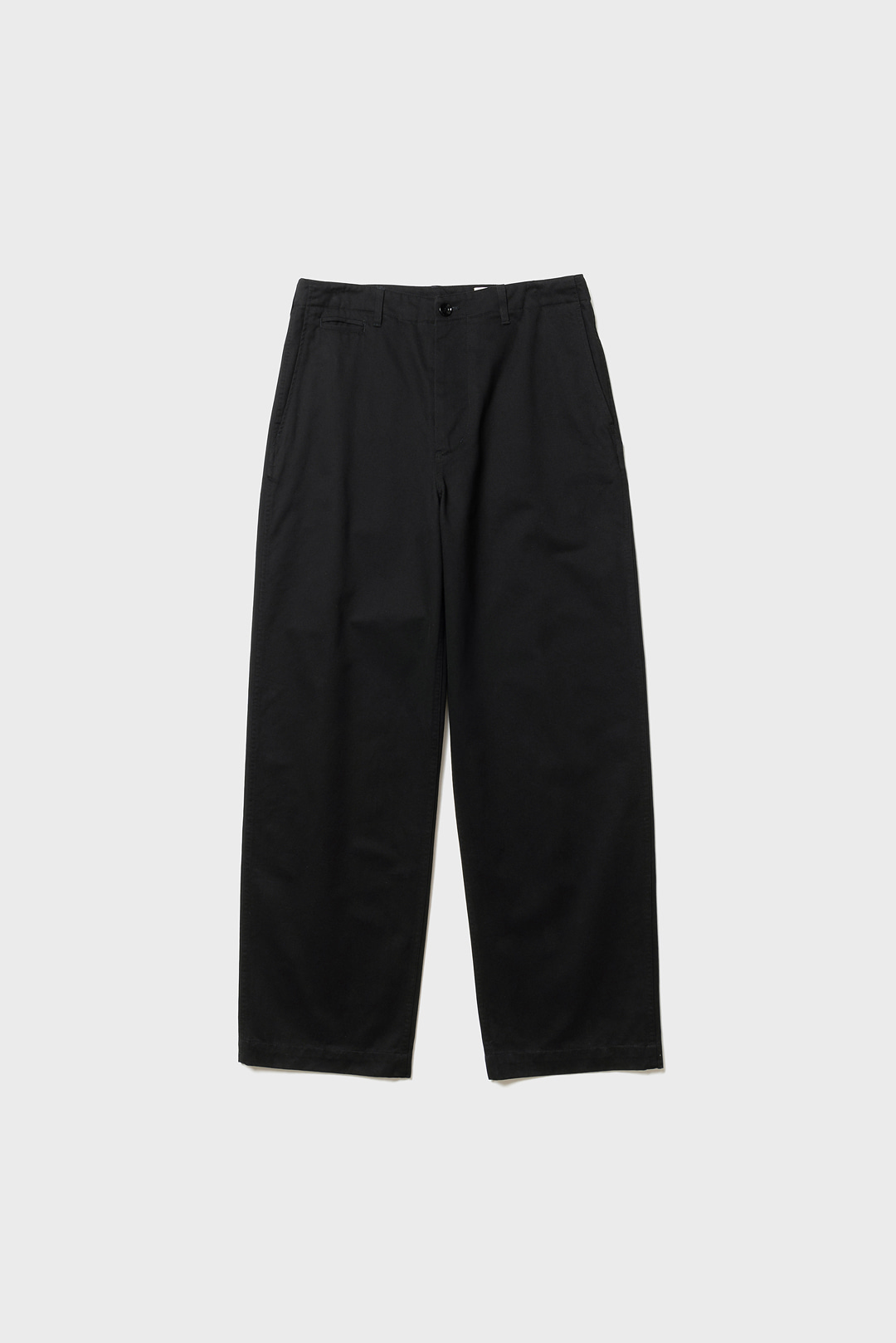 SOFT WASHED WIDE CHINO PANTS (BLACK)