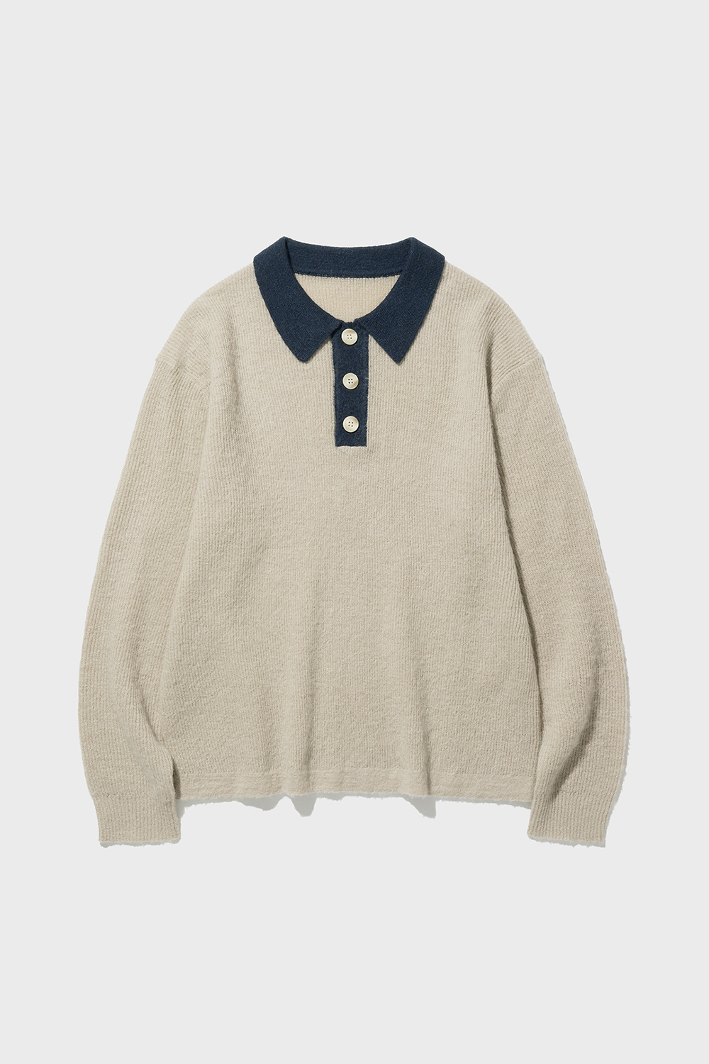 MOHAIR RUGBY KNIT (IVORY)