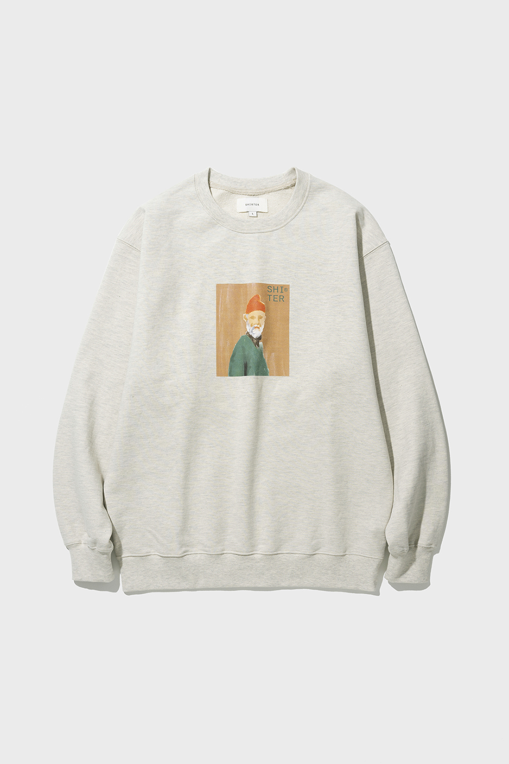 FIRST LIBRARIAN CURATOR SWEATSHIRT (MELANGE IVORY) [SHIRTER for MY LIBRARY]