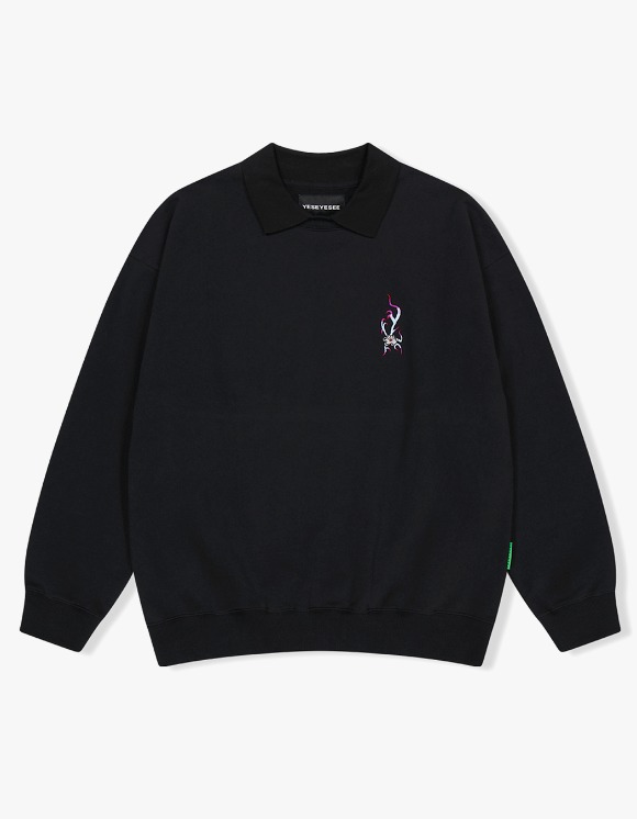 ◇YESEYESEE◇ Soki PK Sweatshirts Black yeseyesee Soki Pk Sweatshirts - Black | 하이츠스토어