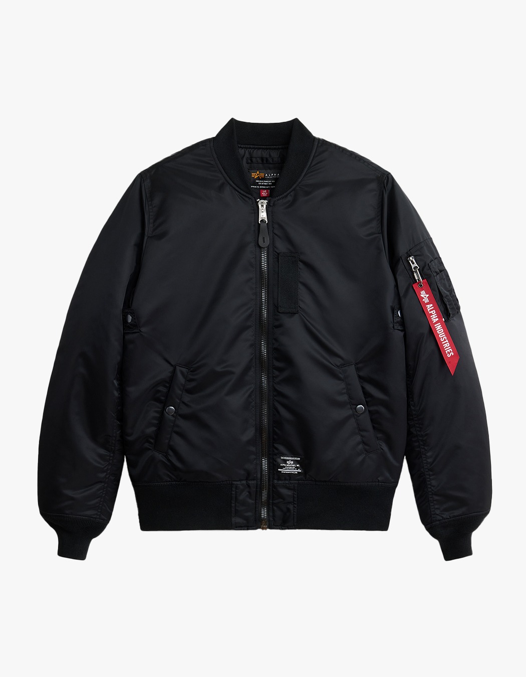 ALPHA INDUSTRIES MA-1 フライトジャケット2XL ブラック ALPHA INDUSTRIES MA-1 フライト ジャケット ブラック2XL Alpha