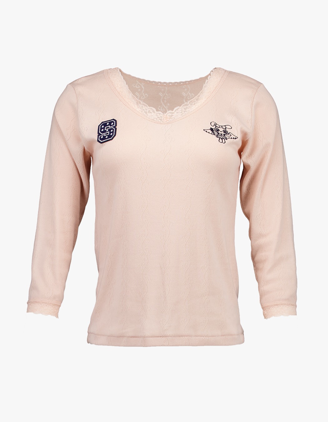 【SHALOM】I DON'T KNOW LACE TOP (PEACH) [正規品] shalom I Don'T Know Lace Top - Peach | International Store