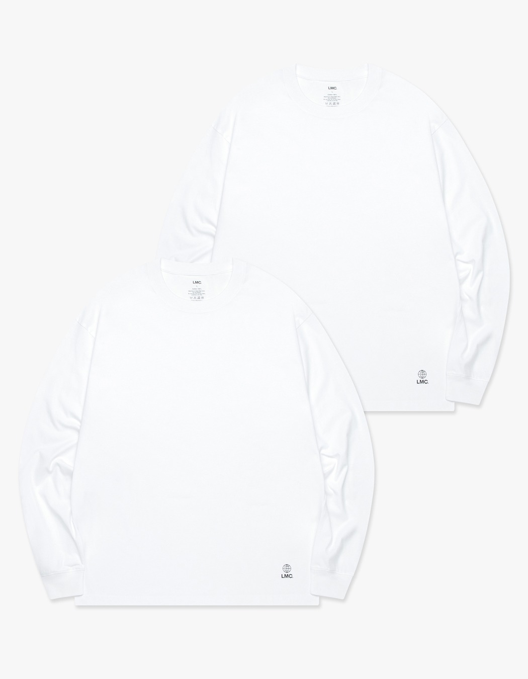 LMC Globe Long SLV Tee 2Pack - White | 하이츠스토어