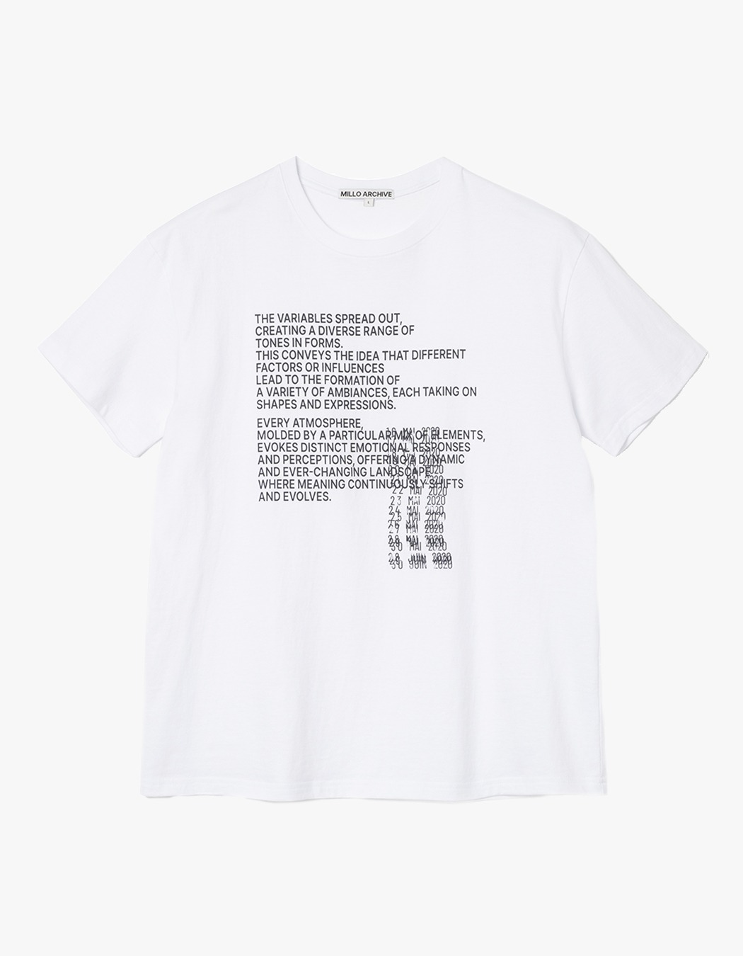 MILLO ARCHIVE ♥ New Subtilte T-Shirts/ 追跡付 MILLO ARCHIVE New Subtitle T-Shirt - White | 하이츠스토어