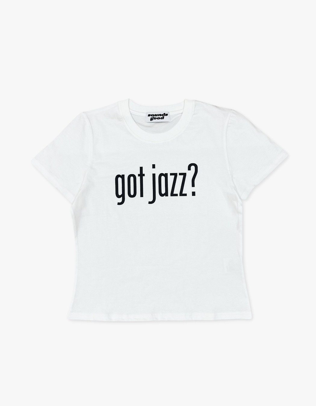 Tシャツ・カットソー [SOUNDS GOOD] JazZ Tee SOUNDS GOOD got jazz? Tee (Women) - White | 하이츠스토어