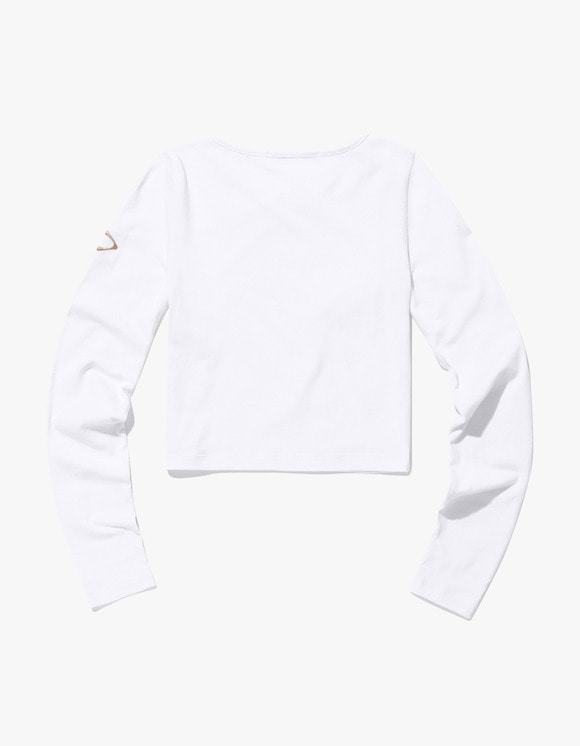 Front Darted Basic Long Sleeve Top - White | HEIGHTS ...
