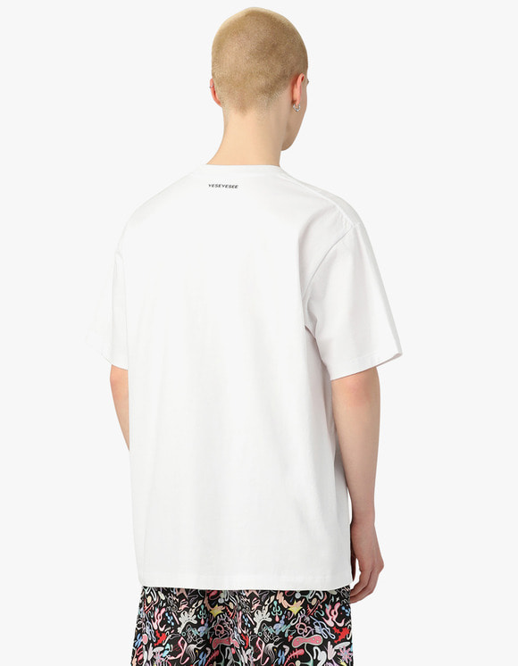 【YESEYESEE】Soki Haetae Tee White★関税込★ yeseyesee SKW logo Tee - White | 하이츠스토어