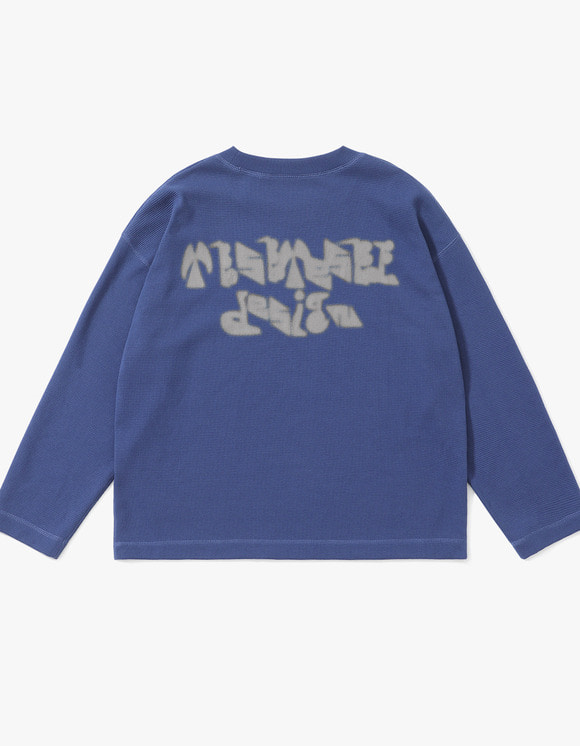 yeseyesee Waffle L/S - Light Navy | International Store