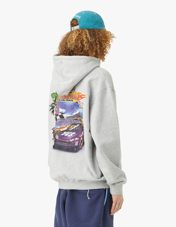 【YESEYESEE】RACING 22 HOODIE / GREY yeseyesee Racing 22 hoodie - Grey | International Store
