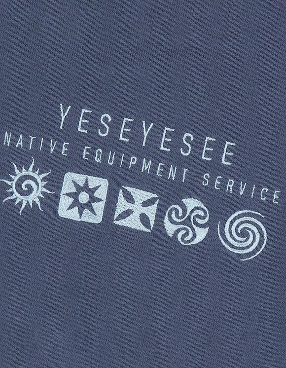 スウェット・トレーナー YESEYESEE YES Native Symbol Hoodie Indigo YS231TSWHO03IND yeseyesee Y.E.S Native Symbol Hoodie - Indigo | 하이츠스토어