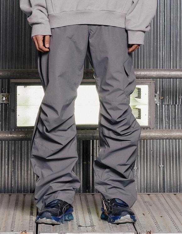 【HI FI FNK】Holy Pintuck Nylon Pants GRAILZ Pintuck Nylon Pants - Grey | International Store