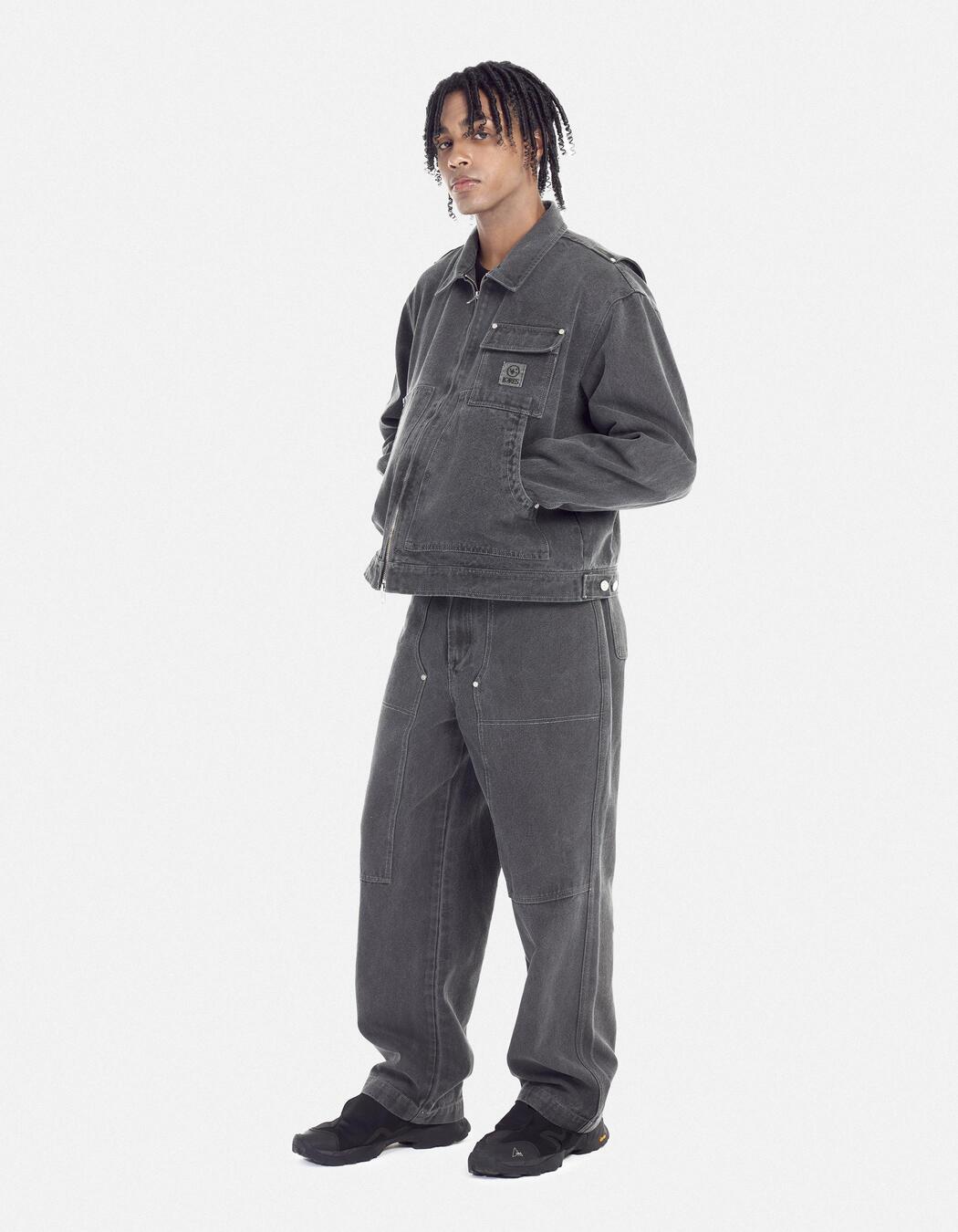 LORES Pigment Dyed Work Jacket - Charcoal | International Store