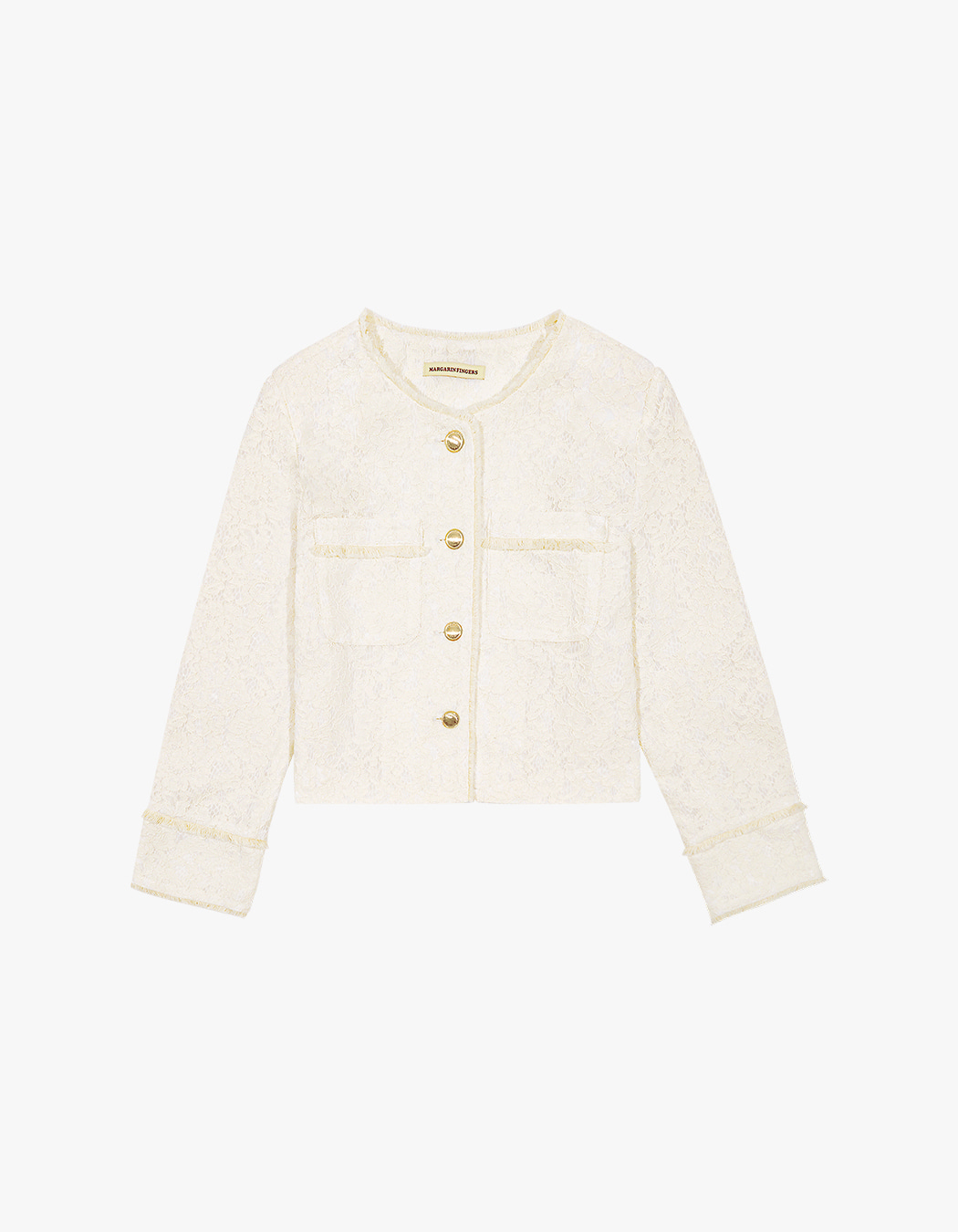 【MARGARIN FINGERS】LACE FRINGE JACKET MUSINSA | MARGARIN FINGERS LACE FRINGE JACKET (IVORY)