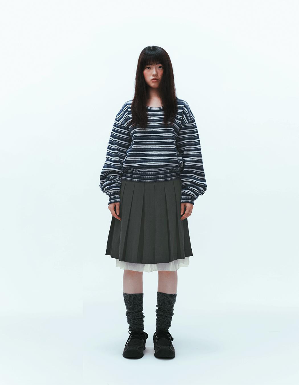 Coyseio Coy Stripe Knit - Navy | International Store Coyseio Coy Stripe Knit - Navy | International Store