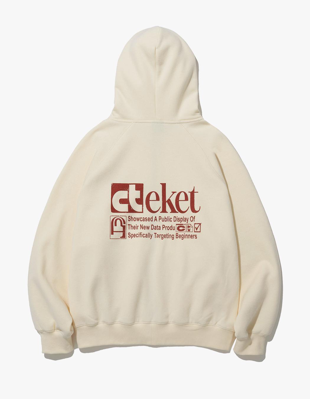 [teket] / ☆ 24FW Plan Zip-Up Hoodie / Cream Teket Plan13 Plan Zip-Up Hoodie - Cream | International Store