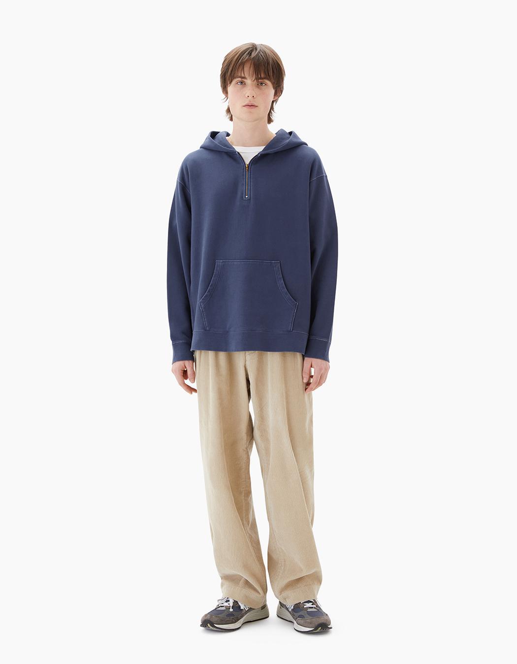 Khakis O.D Easy Zip Hoodie - Indigo Blue | 하이츠스토어