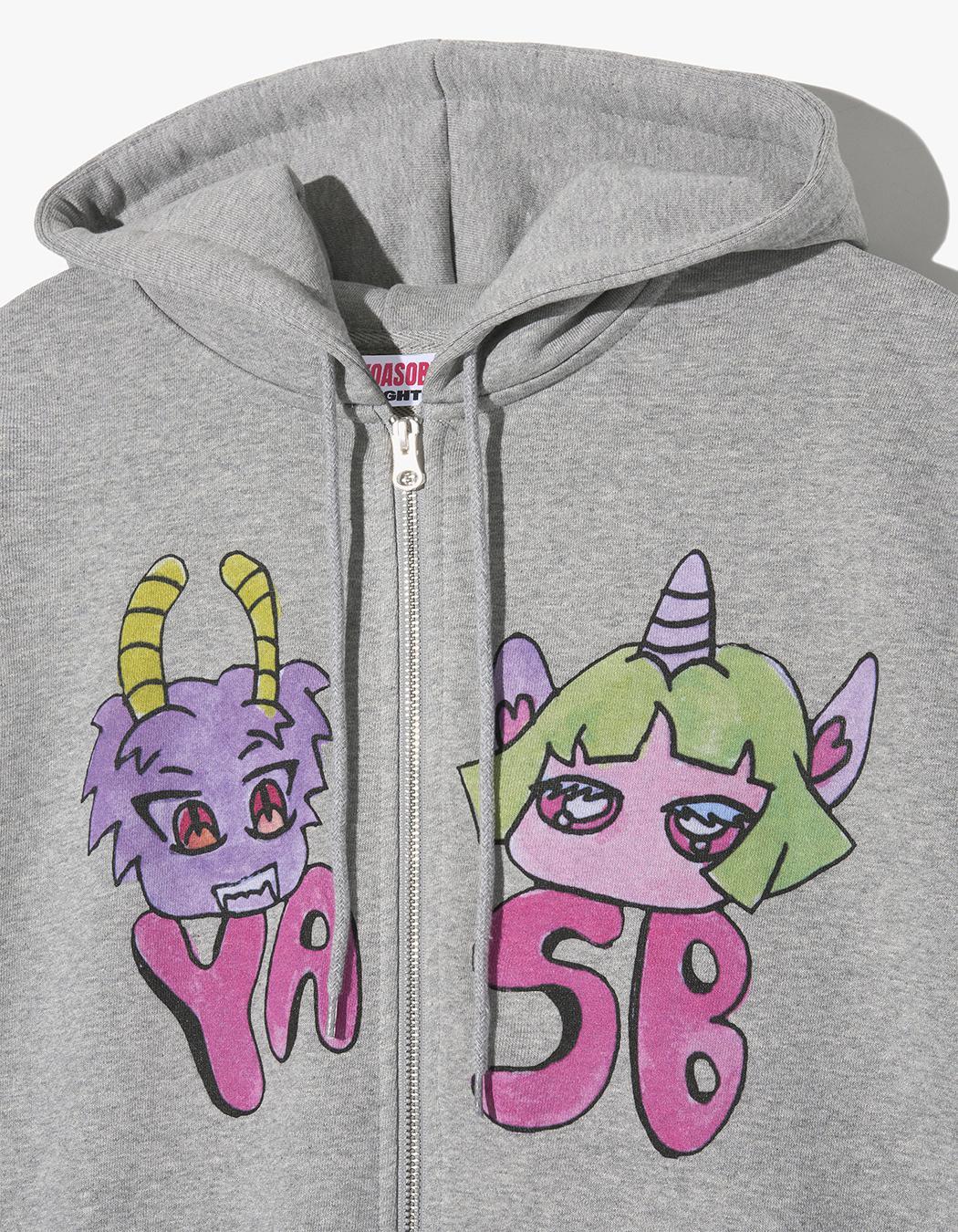 YOASOBI YASB ZIP-UP HOODIE - Grey | International Store