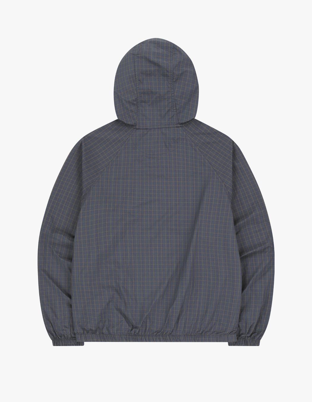 【COYSEIO】25ss CHECK WINDBREAKER Coyseio Check Windbreaker - Purple | 하이츠스토어