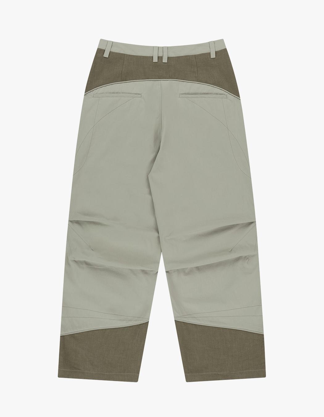 ★送料・関税込★San San Gear★LINEN BLOCK PANTS★25SS★ SAN SAN GEAR : 25SS / LINEN BLOCK PANTS (2COLORS) (San San