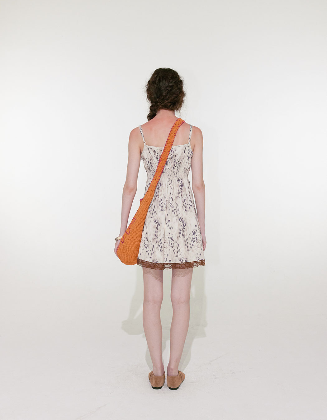 LOULOUSEOUL Leopard Lace Mini Dress - Brown | International LOULOUSEOUL Leopard Lace Mini Dress - Brown | International