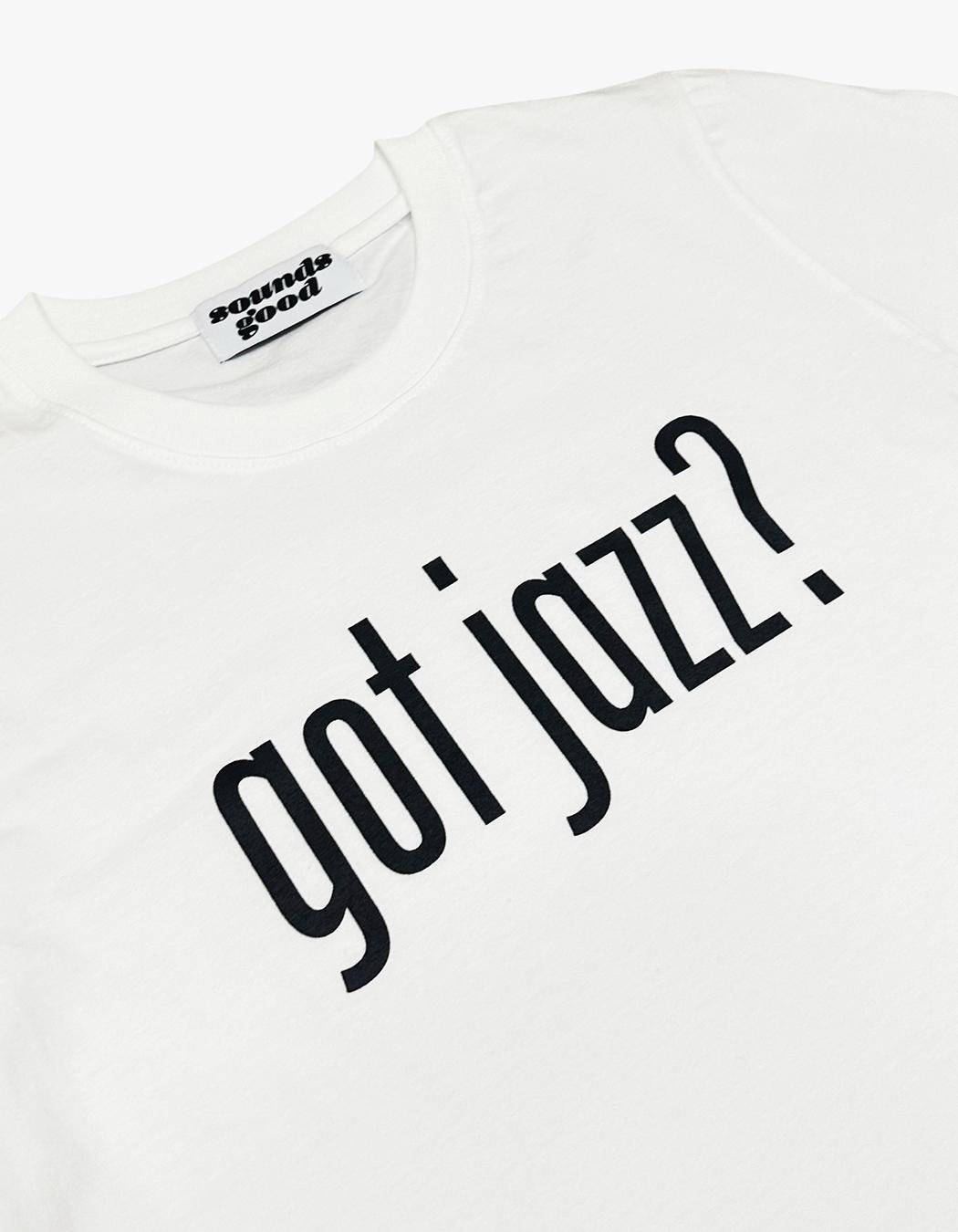 SOUNDS GOOD got jazz? Tee (Women) - White | 하이츠스토어