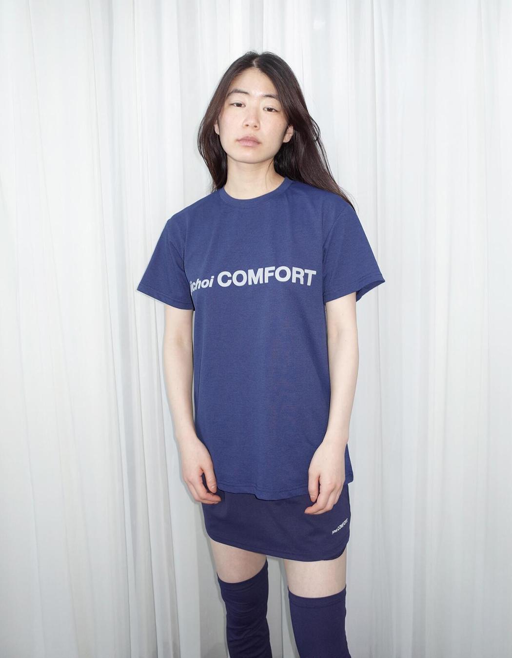 jichoi COMFORT 25-002 Logo T-Shirt - Navy | 하이츠스토어