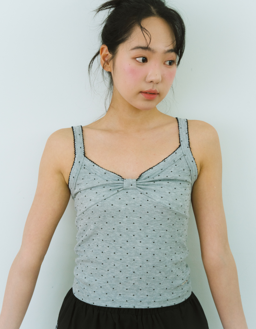 ★SHAKIRI★BOW DOT BUSTIER (GREY)★正規品/韓国送料込 SHAKIRI Bow Dot Bustier - Grey | International Store