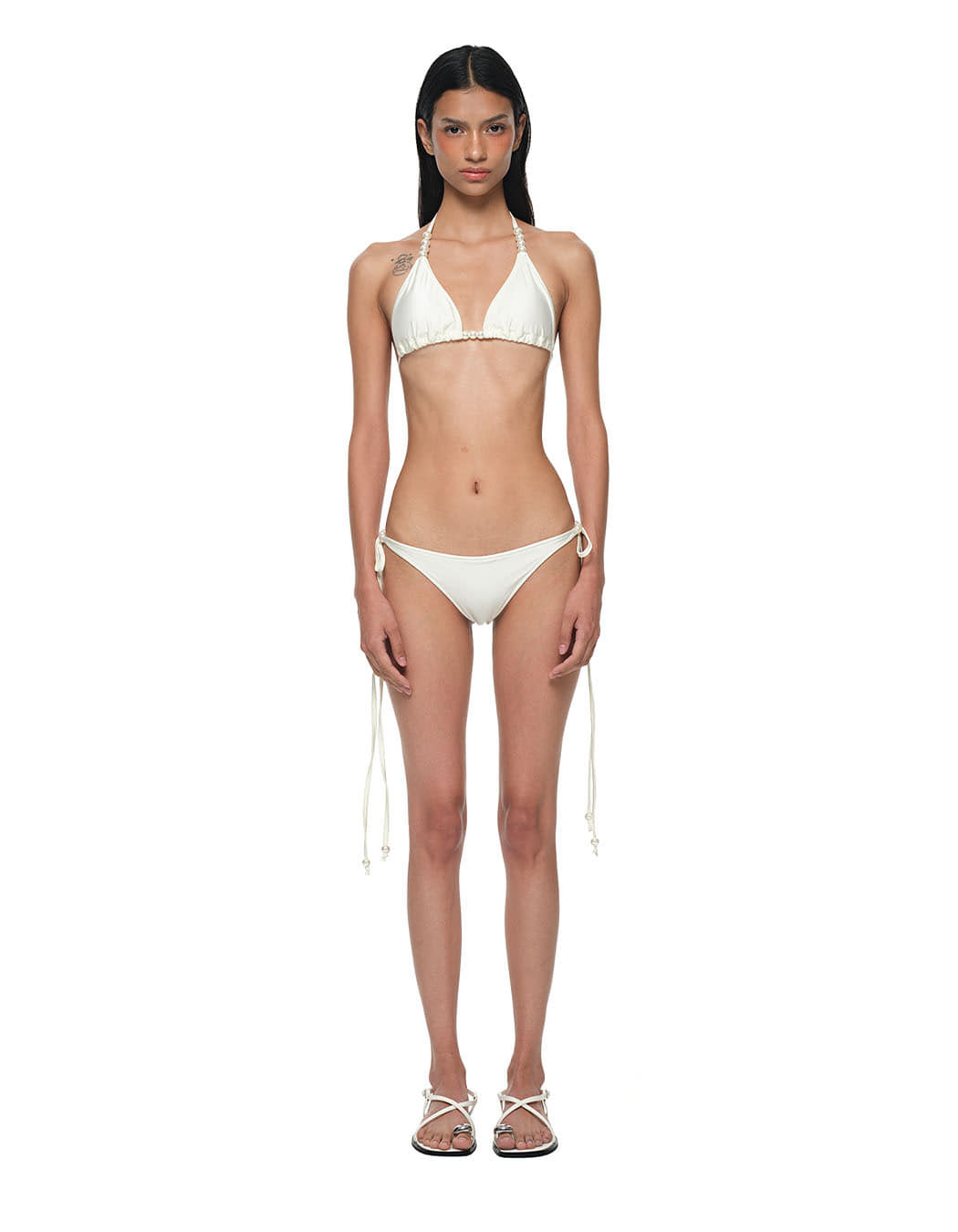 TOOMUCHTAX Pearl glitter bikini - Ivory | 하이츠스토어