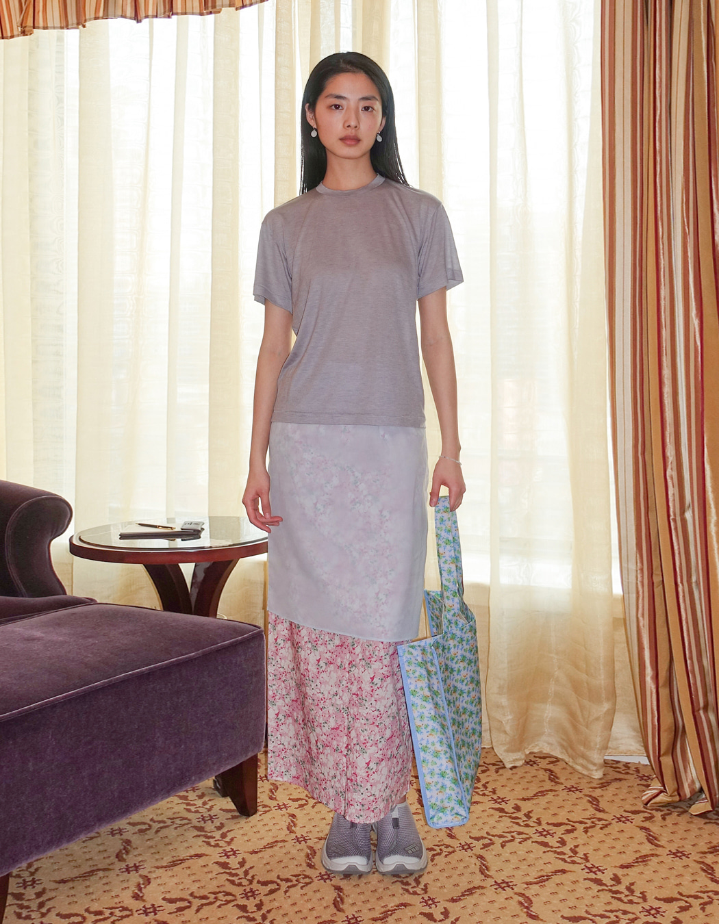 スカート [nuuanu] Lysia Skirt NUUANU Lysia Skirt - Sky Blue | International Store